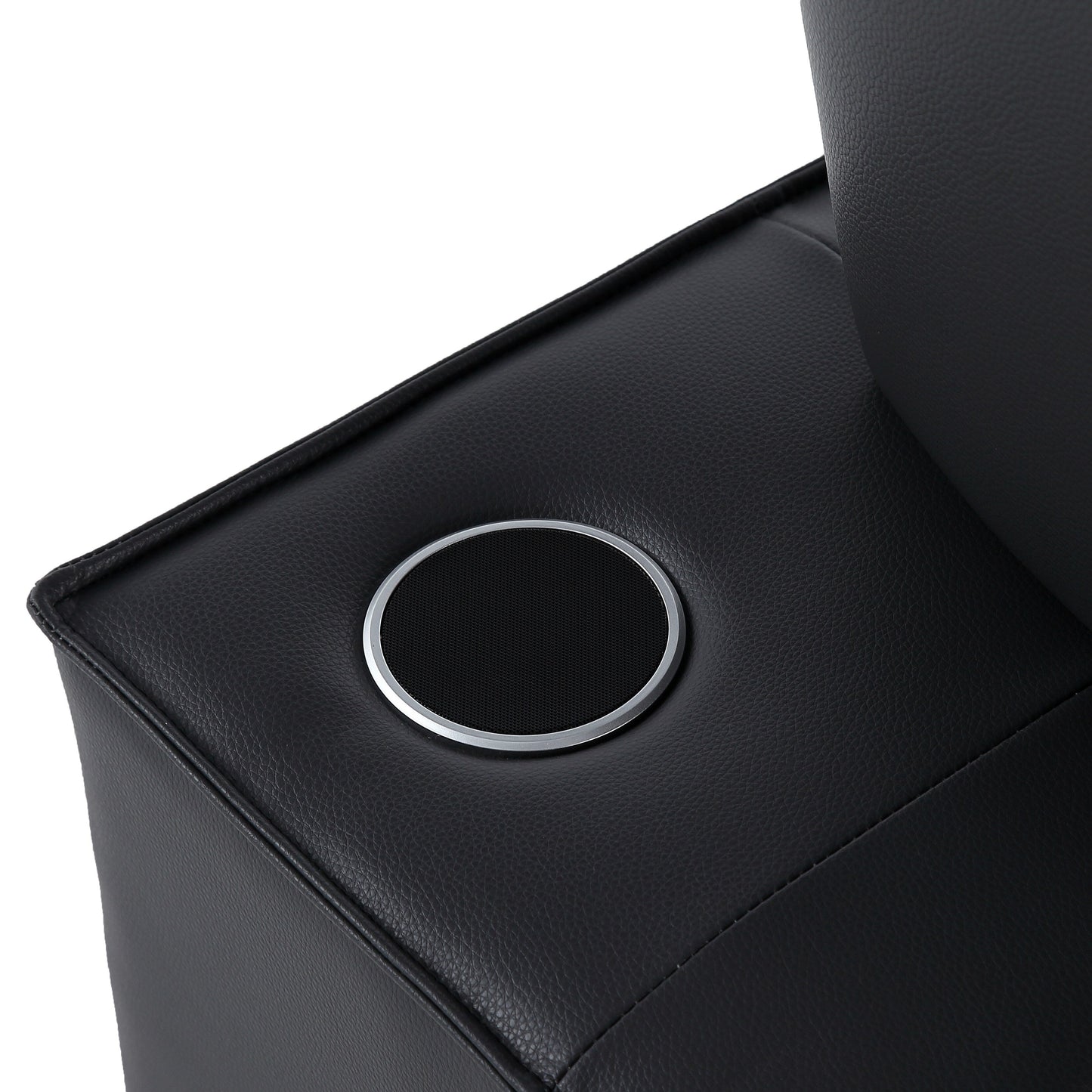 Fauteuil convertible 3 en 1, canapé inclinable réglable avec haut-parleurs Bluetooth, ports USB et oreiller moelleux