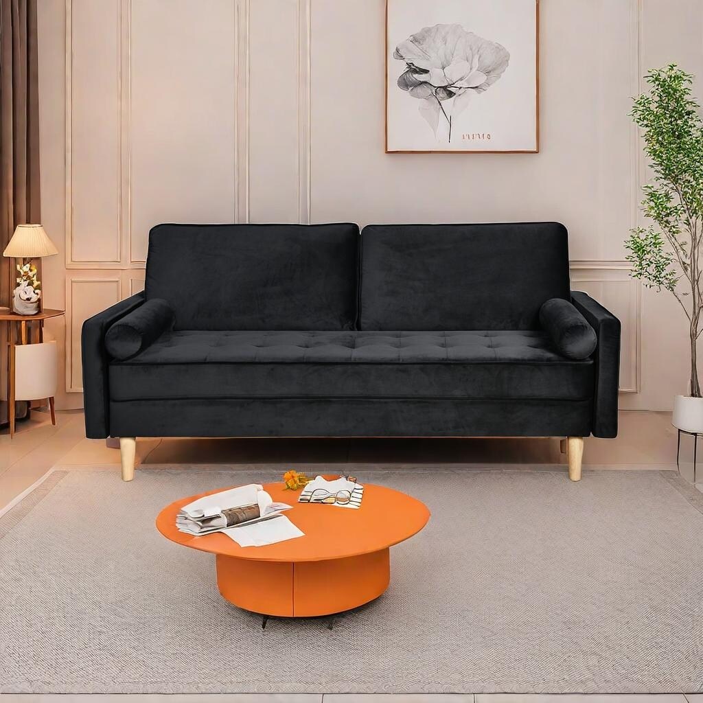 Canapé 3 places avec coussin en coton