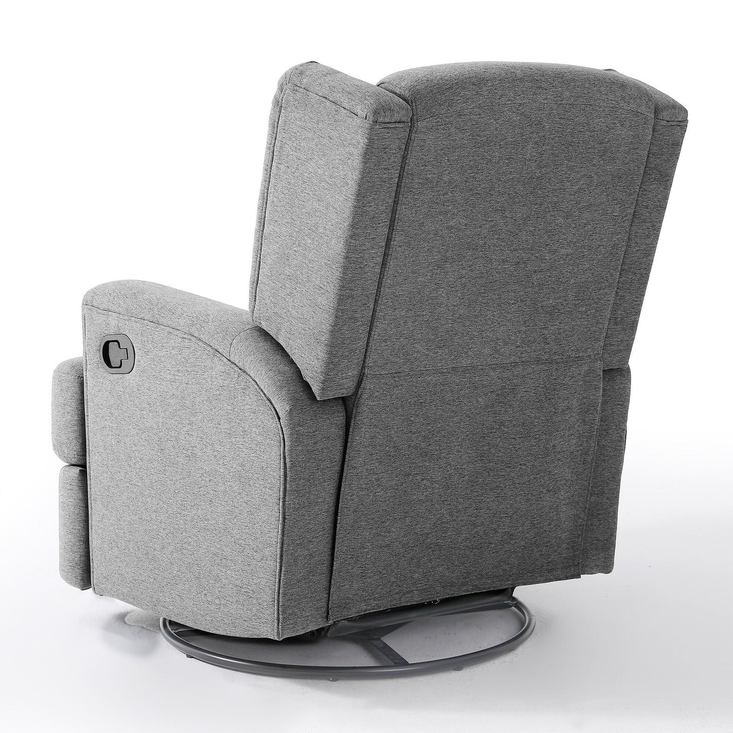 Fauteuil inclinable pivotant à dossier ailé de 31 po de largeur pour chambre d'enfant