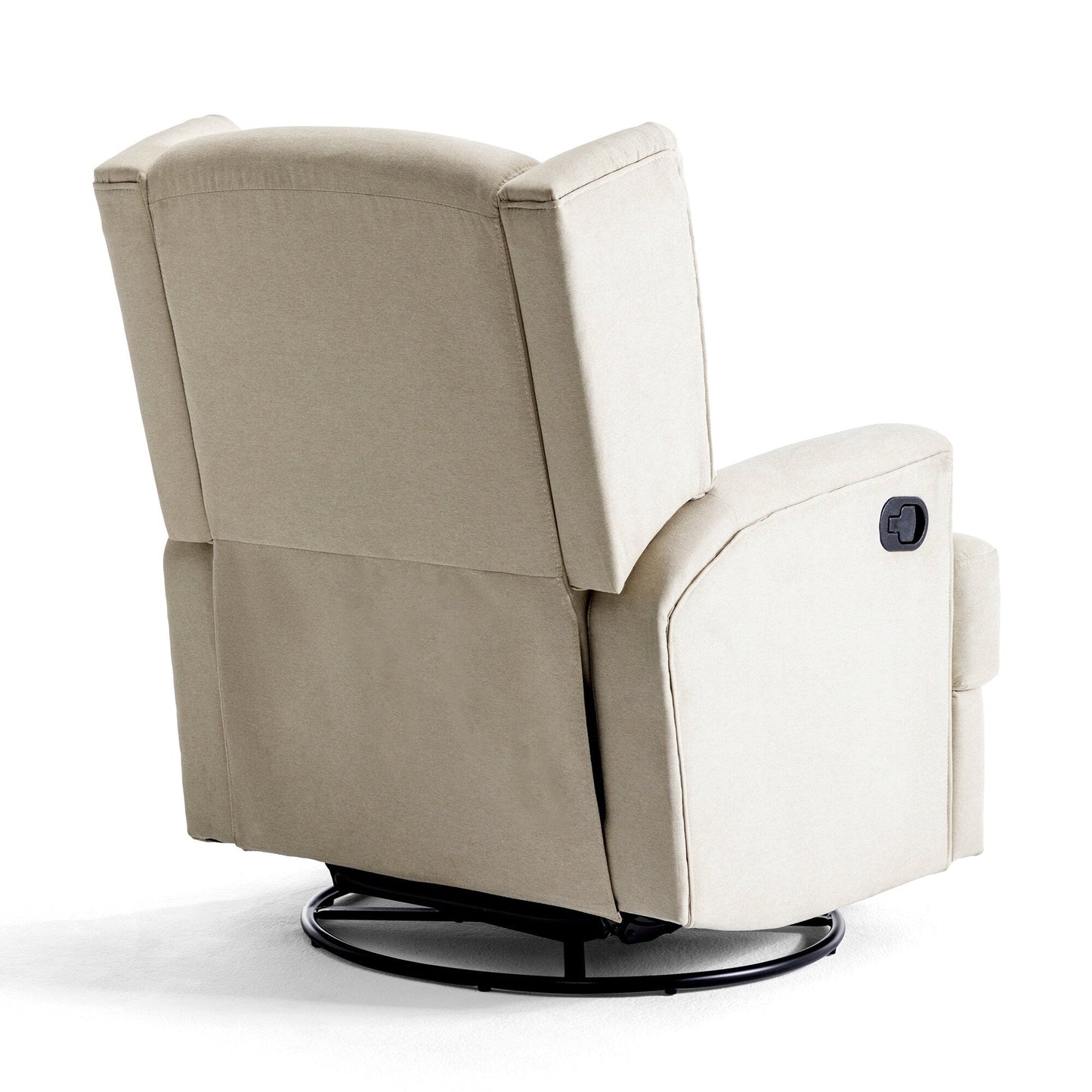 Fauteuil inclinable pivotant à dossier ailé de 31 po de largeur pour chambre d'enfant