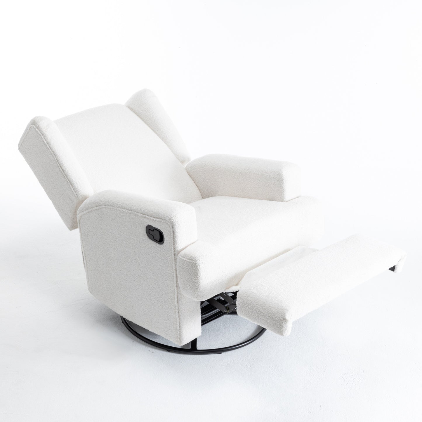 Fauteuil inclinable pivotant à dossier ailé de 31 po de largeur pour chambre d'enfant