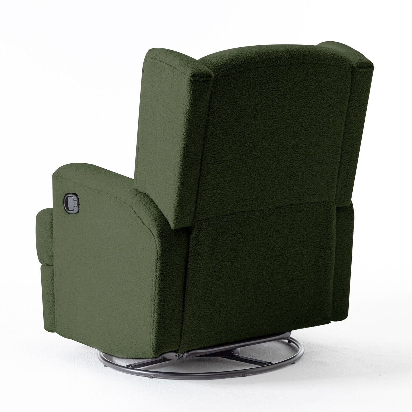 Fauteuil inclinable pivotant à dossier ailé de 31 po de largeur pour chambre d'enfant