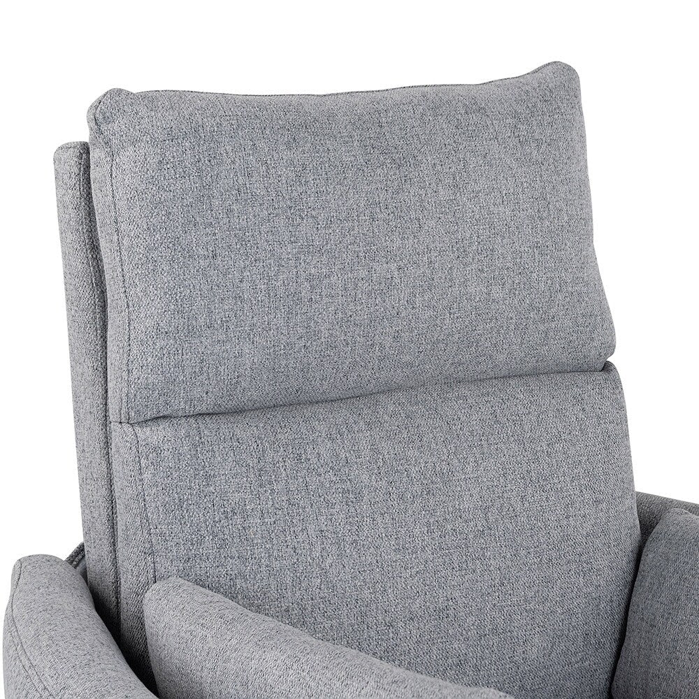 Fauteuil inclinable à bascule pivotant avec 2 oreillers, fauteuil confortable pour allaitement