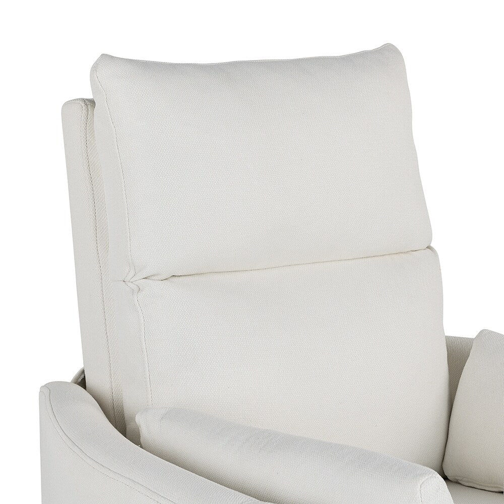 Fauteuil inclinable à bascule pivotant avec 2 oreillers, fauteuil confortable pour allaitement