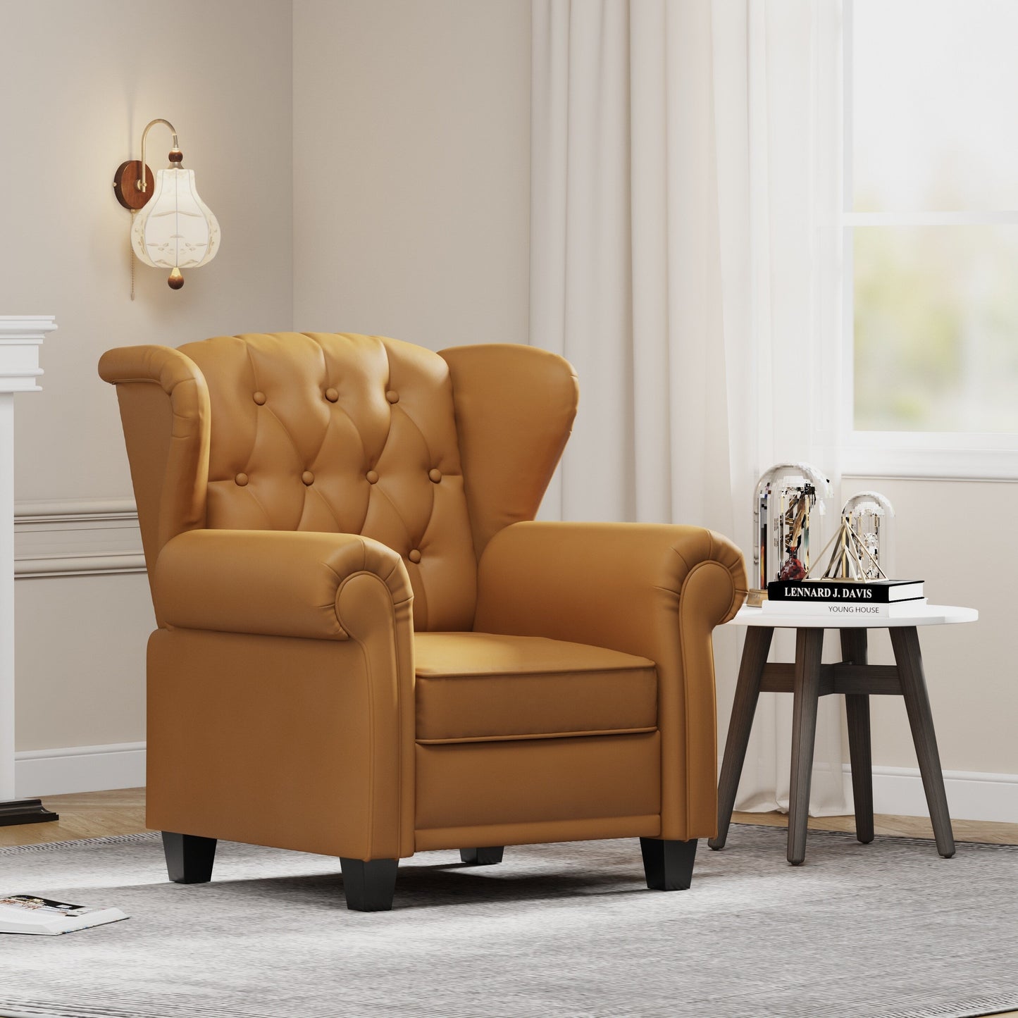 Fauteuil capitonné réglable 35.04 avec pieds robustes