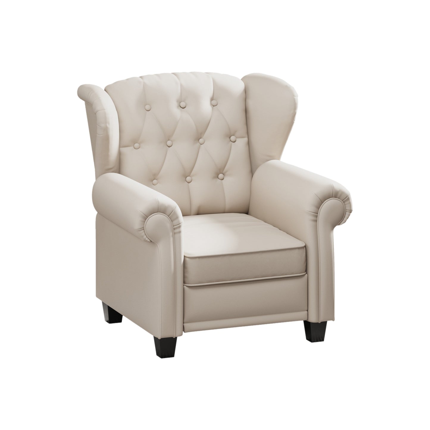 Fauteuil capitonné réglable 35.04 avec pieds robustes