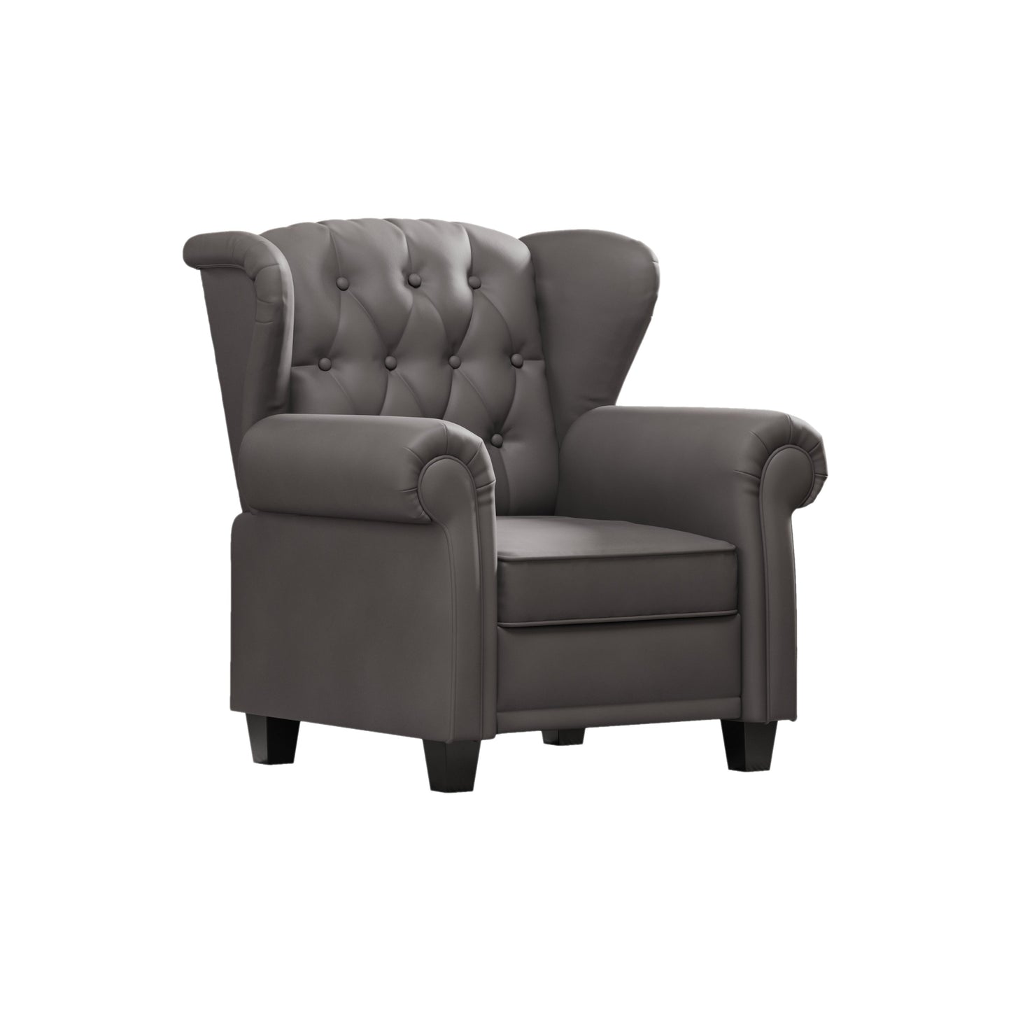 Fauteuil capitonné réglable 35.04 avec pieds robustes