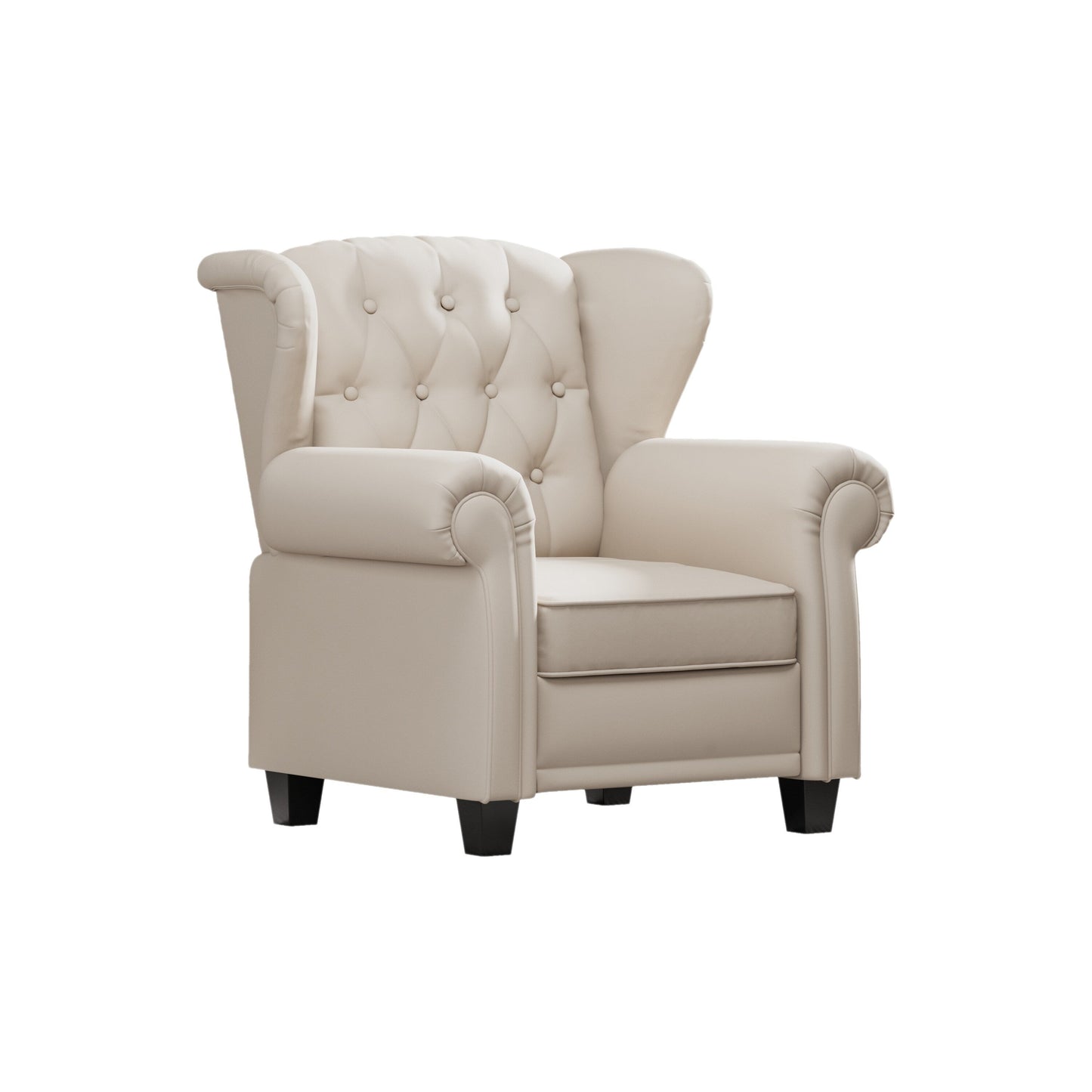 Fauteuil capitonné réglable 35.04 avec pieds robustes