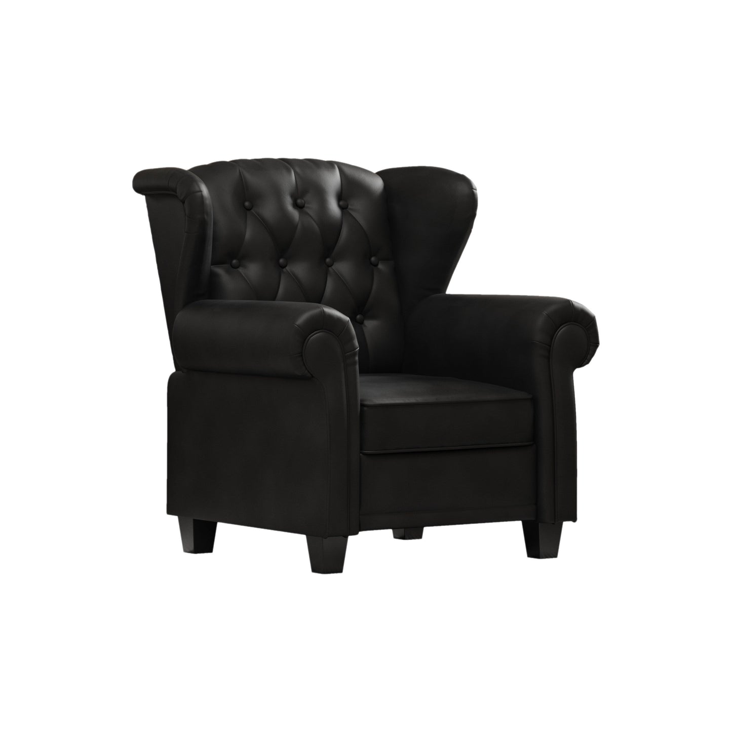 Fauteuil capitonné réglable 35.04 avec pieds robustes
