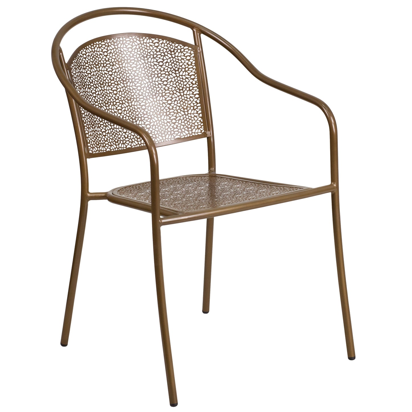 Ensemble de salle à manger carré en acier, 5 pièces, 35,5 pouces, pour intérieur et extérieur