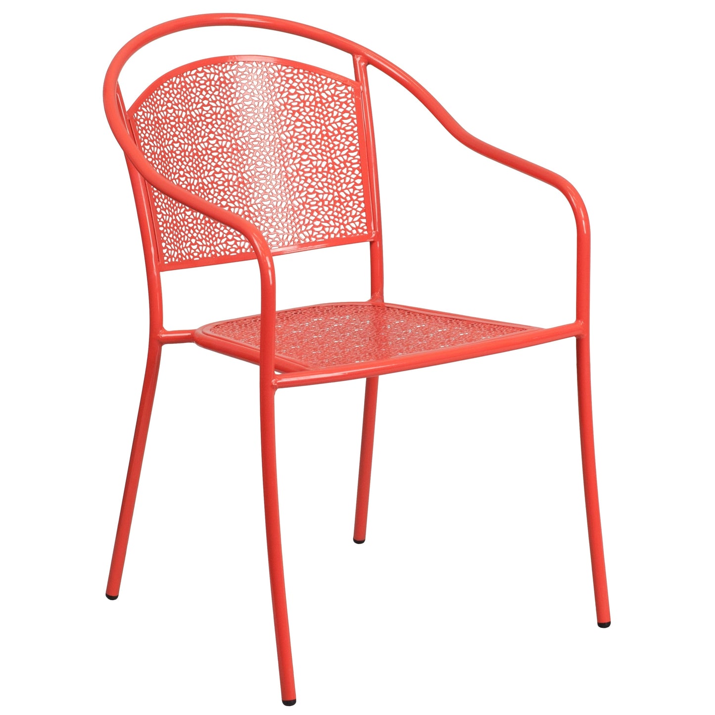 Ensemble de salle à manger carré en acier, 5 pièces, 35,5 pouces, pour intérieur et extérieur