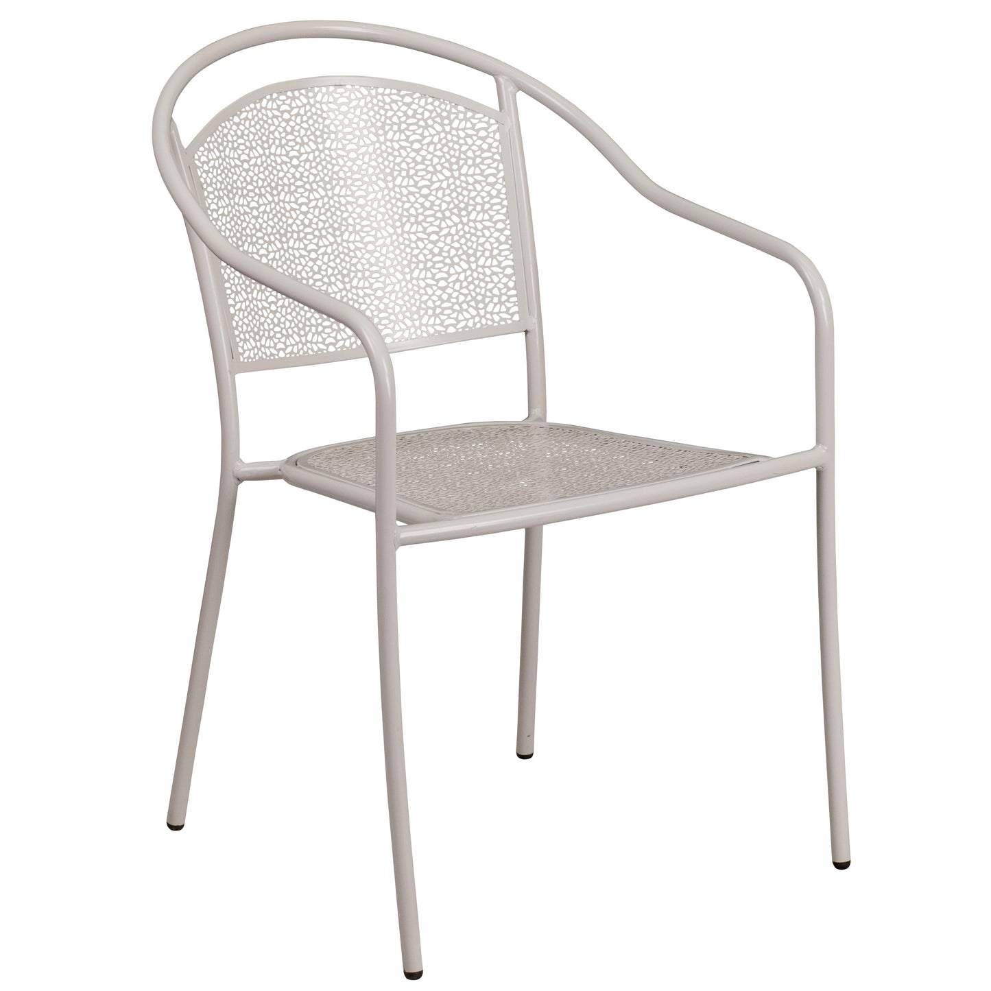 Ensemble de salle à manger carré en acier, 5 pièces, 35,5 pouces, pour intérieur et extérieur
