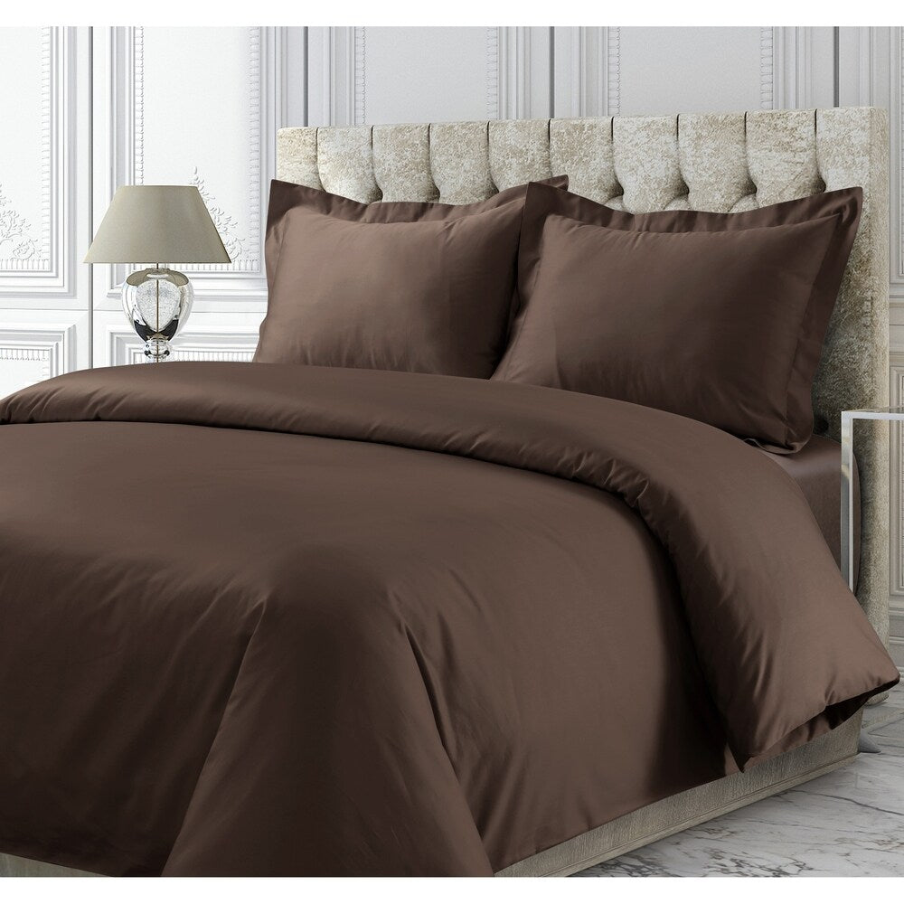 Parure de lit surdimensionnée en satin de coton 750 fils