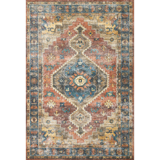 Tapis Alexander Home Leanne à imprimé aztèque vintage transitionnel