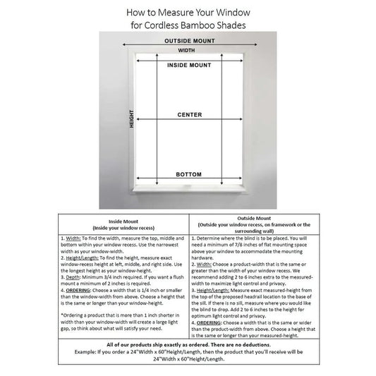 Stores romains en bambou Arlo Blinds Tuscan, hauteur 74 pouces, sans fil, relevables