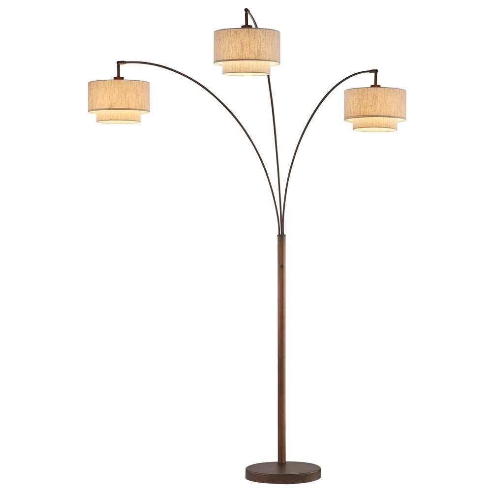 Lampadaire LED Artiva Lumiere III Arc Bronze Antique
