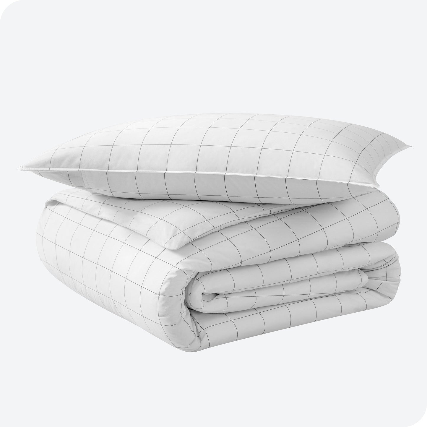 Parure de lit en percale de coton biologique Bare Home