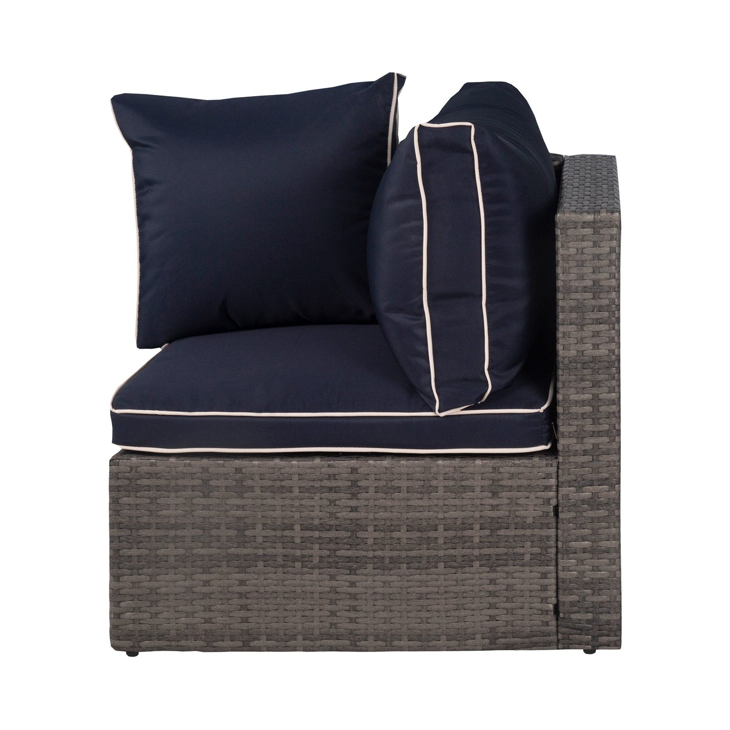 Canapé d'extérieur modulaire York 4 pièces avec coussins