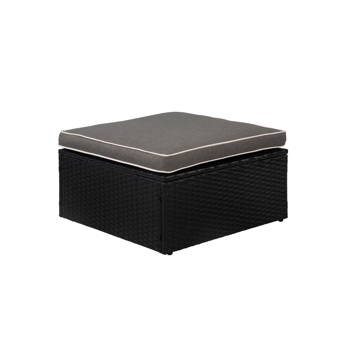 Canapé d'extérieur modulaire York 4 pièces avec coussins
