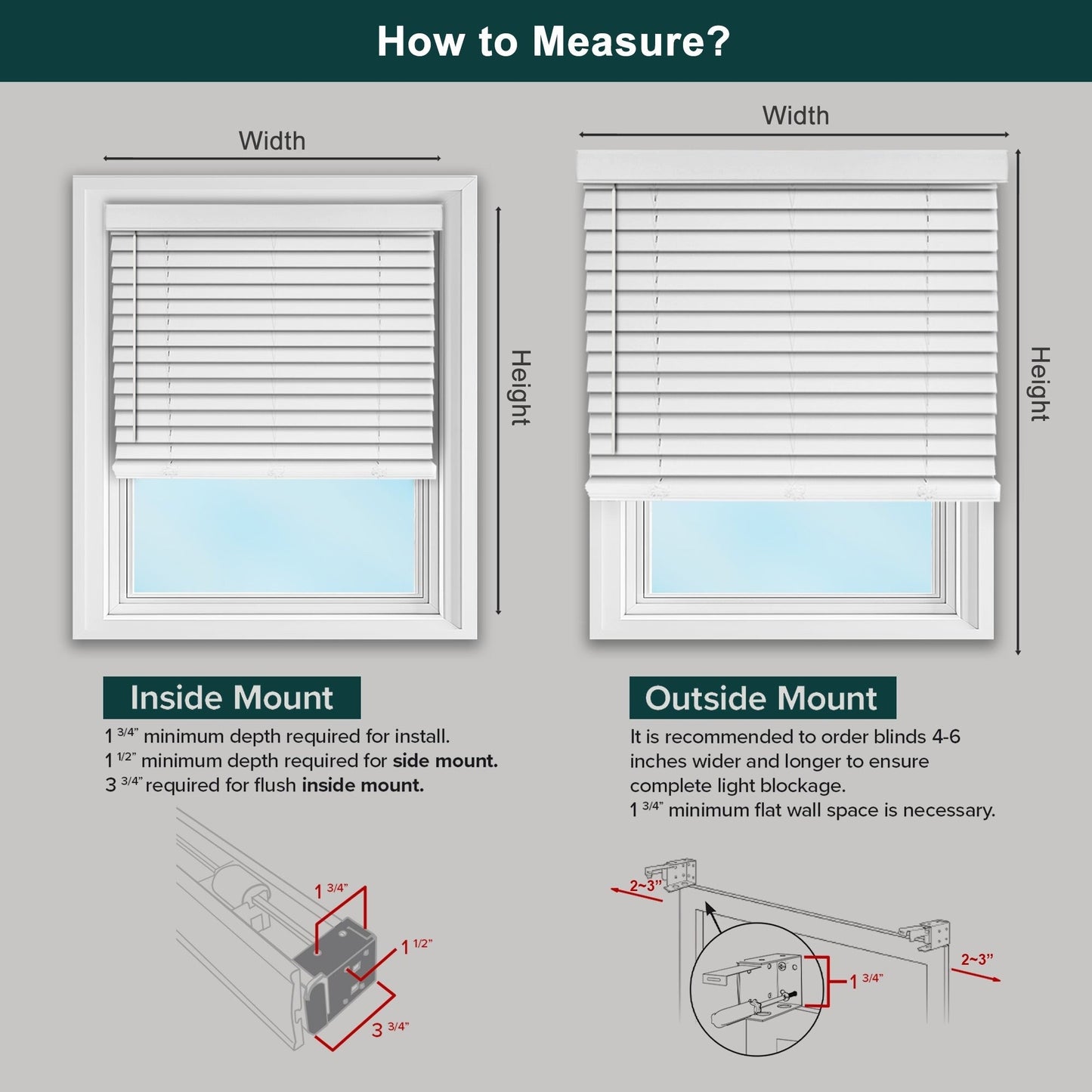 Stores vénitiens Chicology Basic blancs sans cordon en faux bois