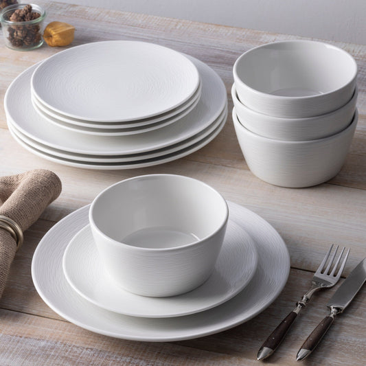 Service de table Noritake Colorscapes Swirl 12 pièces, service pour 4 personnes