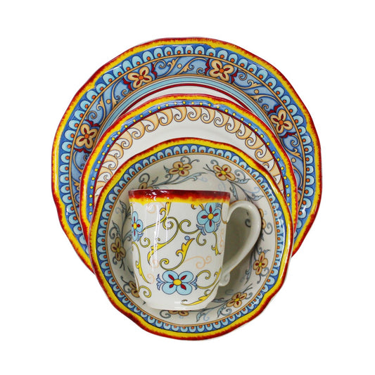 Service de table 16 pièces Euro Ceramica Duomo (service pour 4) - Style italien