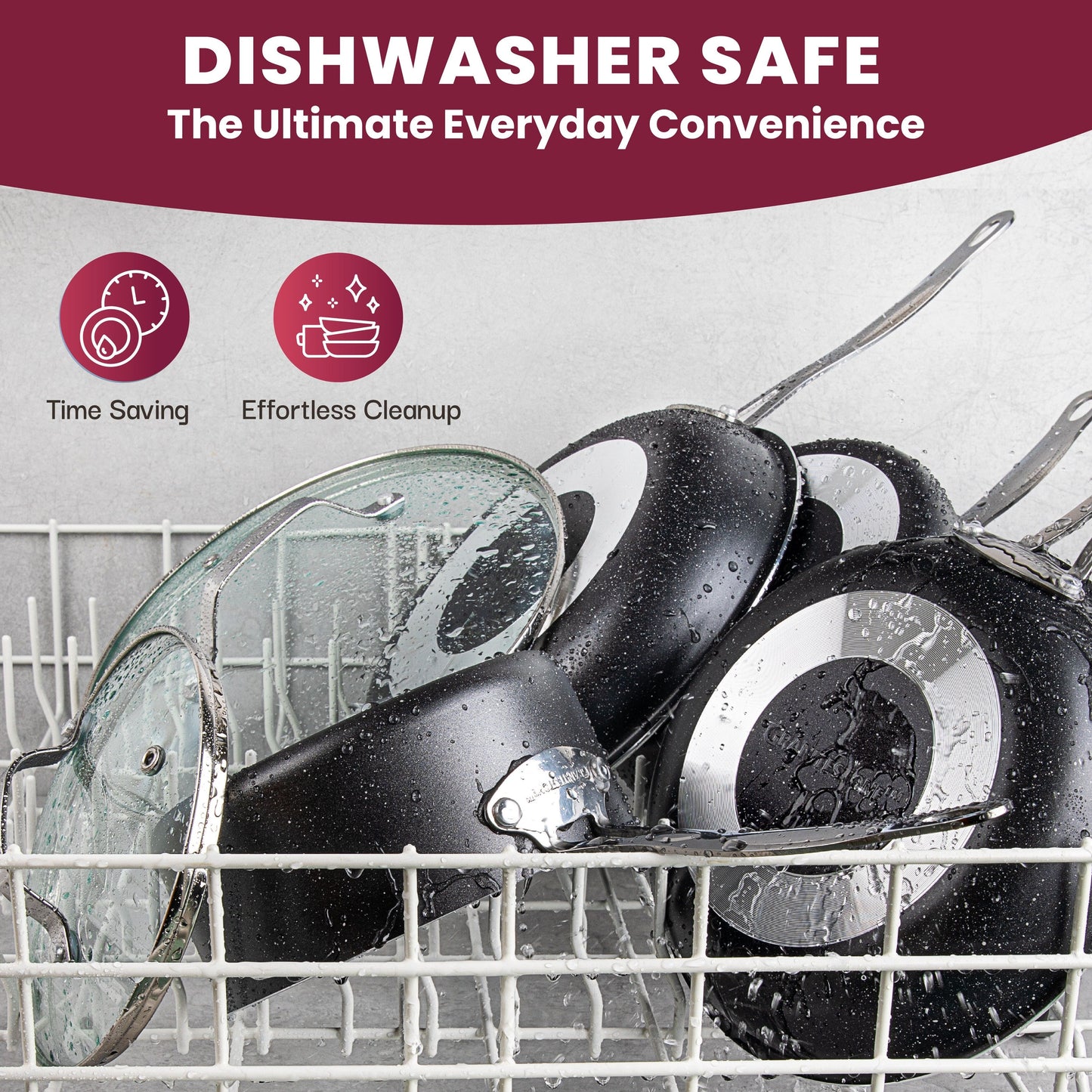 Ensemble de 20 casseroles et poêles antiadhésives Granitestone