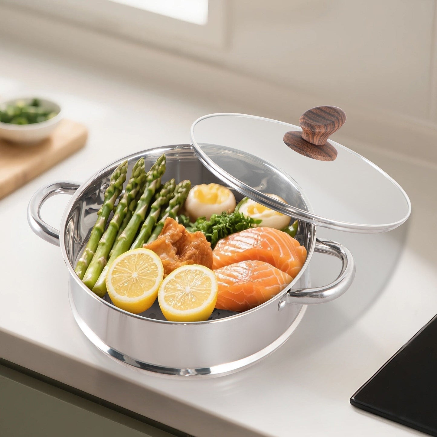 Batterie de cuisine antiadhésive pour induction Kitchen Academy 12/30 pièces