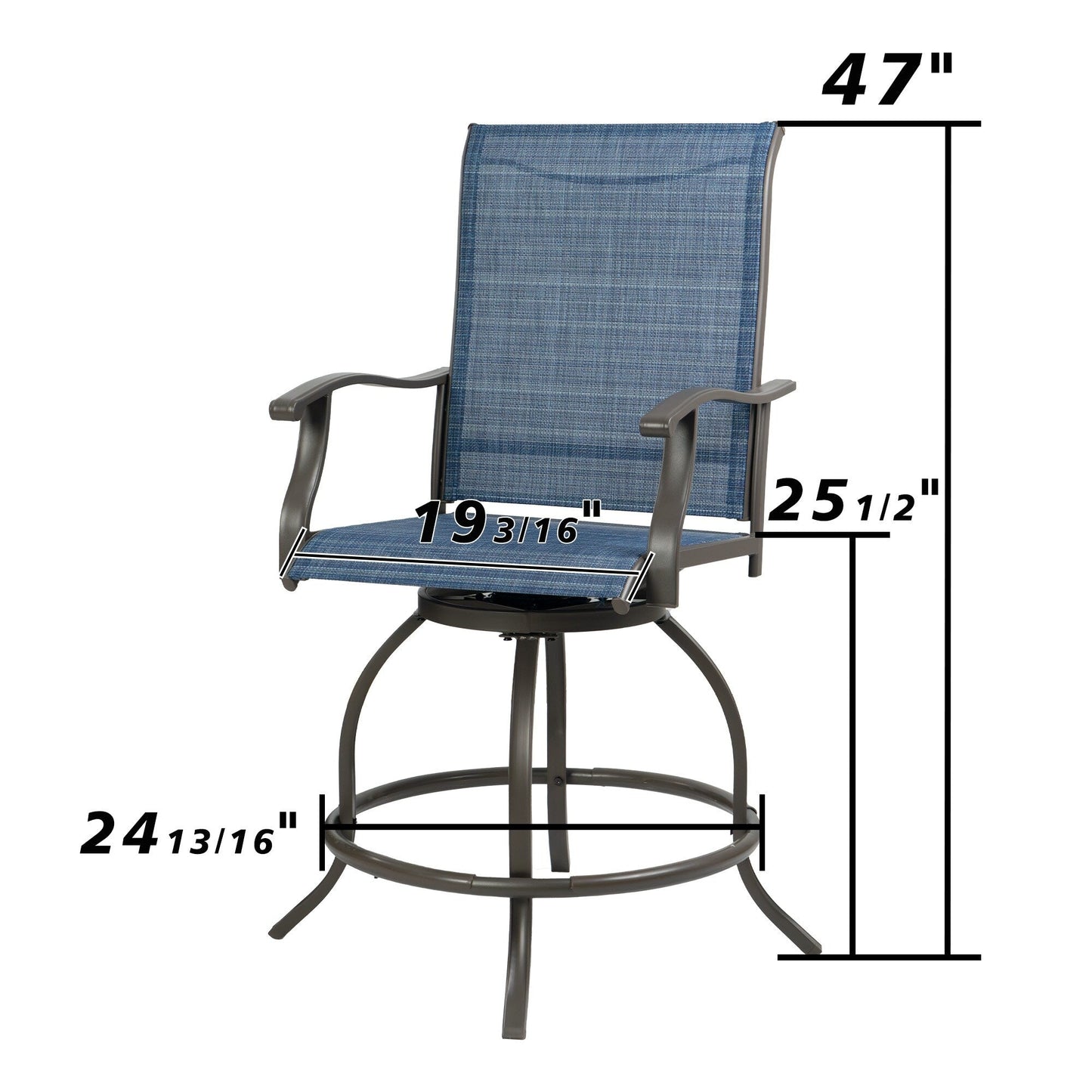 Ensemble de tabourets et chaises de bar pivotants hauts Kozyard Isabella