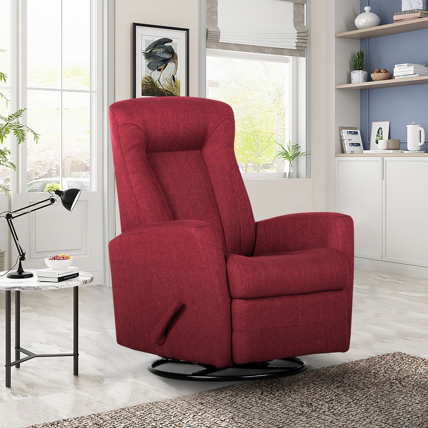 Fauteuil inclinable pivotant à bascule de 29,5 pouces de largeur