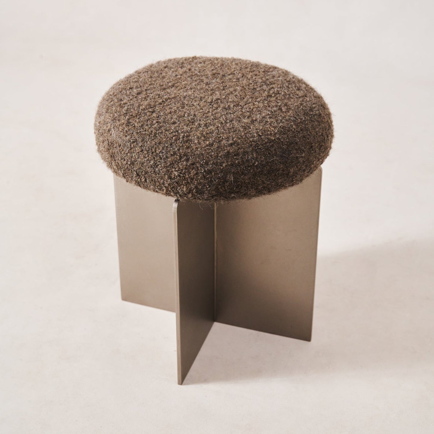 Tabouret Milan - Moka Boucle