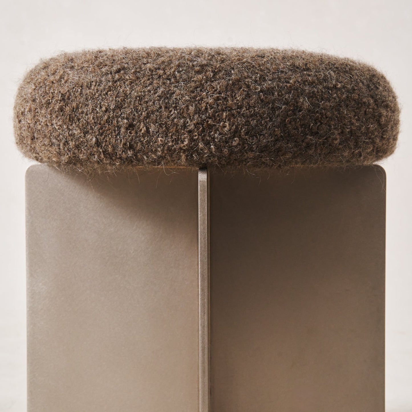 Tabouret Milan - Moka Boucle