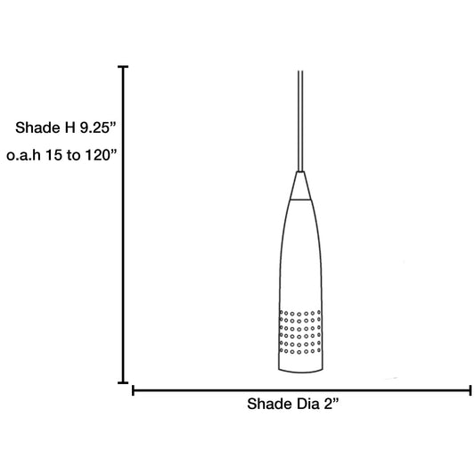 Suspension LED Odyssey brossée