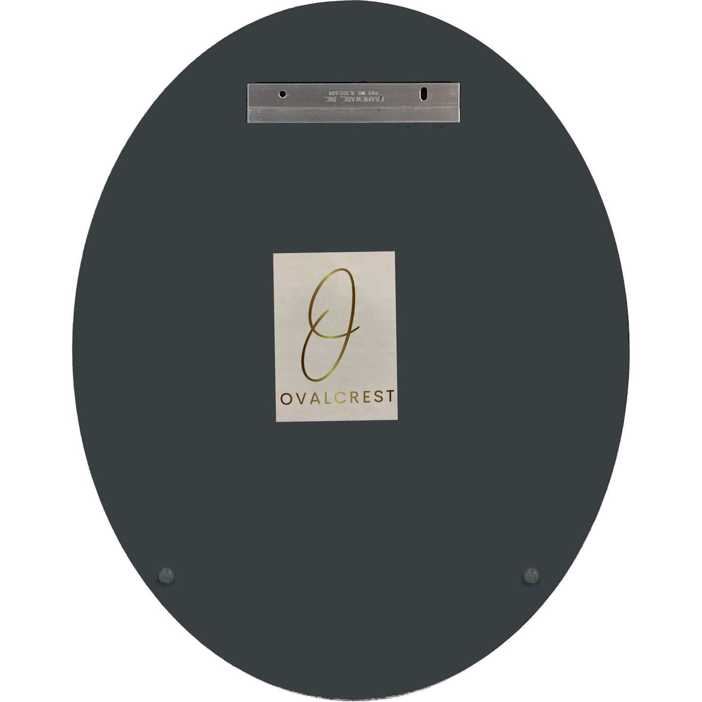 Miroir ovale biseauté sans cadre Wells