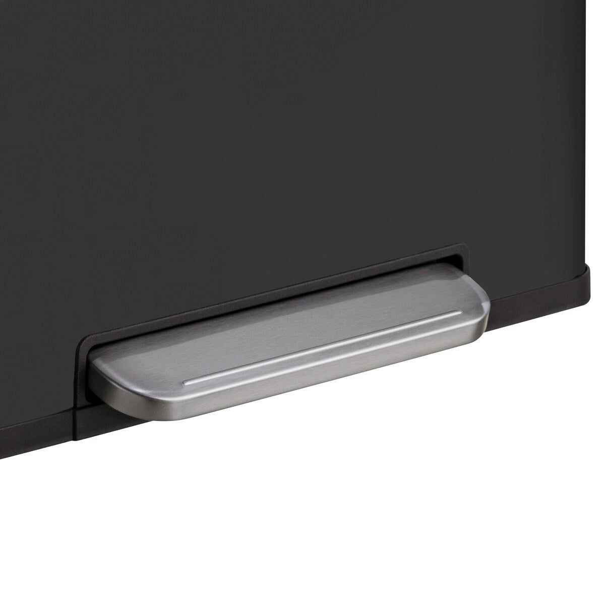 Poubelle de recyclage rectangulaire Qualiazero 16 gal (unité double 8 gal) - Acier inoxydable