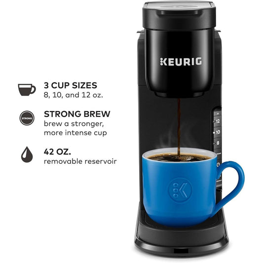 Cafetière K-Cup à dose unique, 3 tailles d'infusion, infusion forte, réservoir de 1,27 kg, noir
