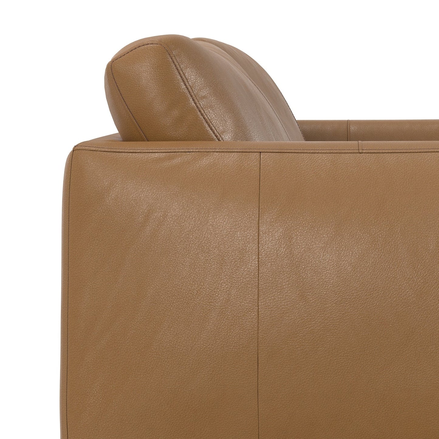 Canapé WYNDENHALL Danbury Modern Mid-Century 81 en cuir véritable