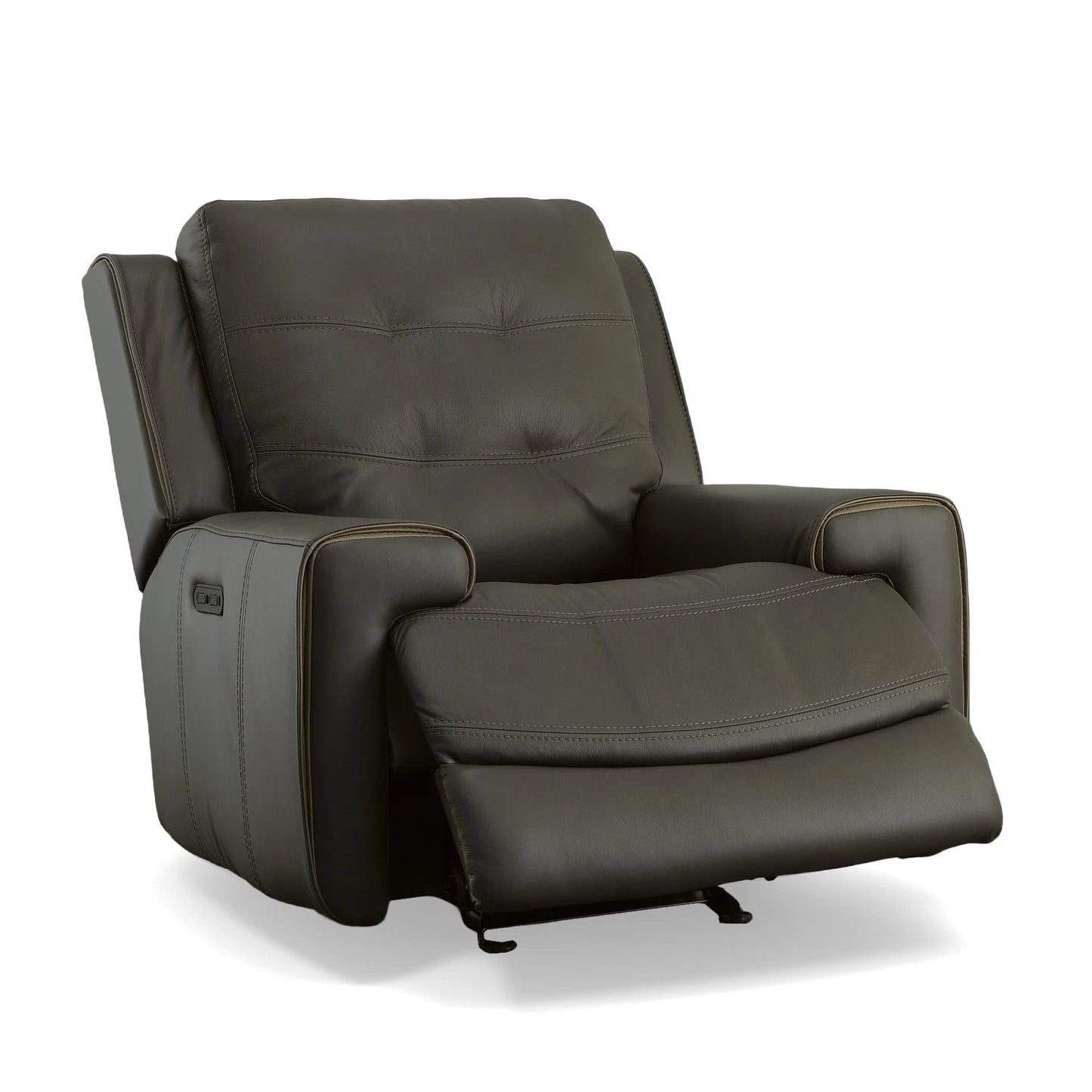 Fauteuil inclinable électrique en cuir Wicklow avec appui-tête électrique par Flexsteel