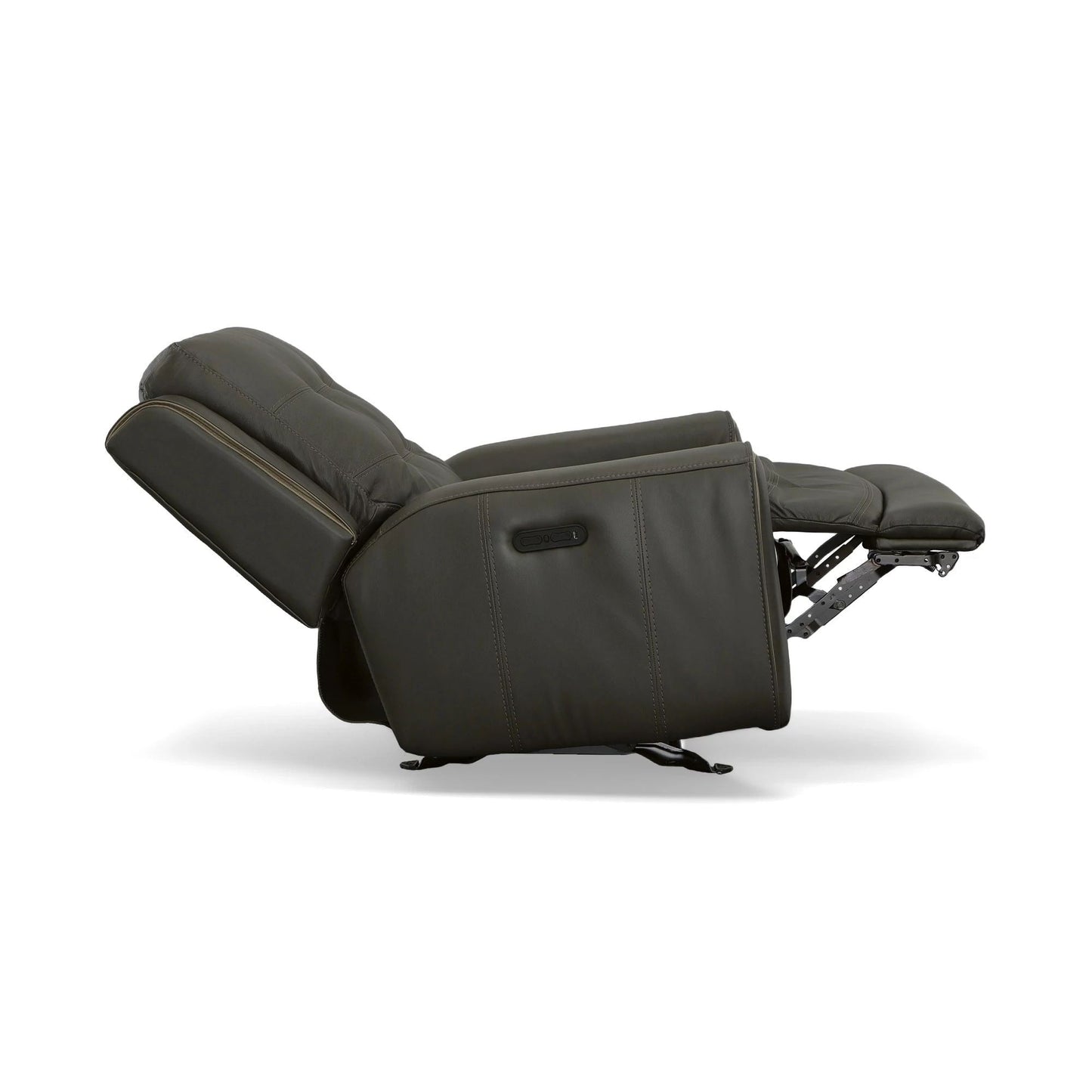 Fauteuil inclinable électrique en cuir Wicklow avec appui-tête électrique par Flexsteel