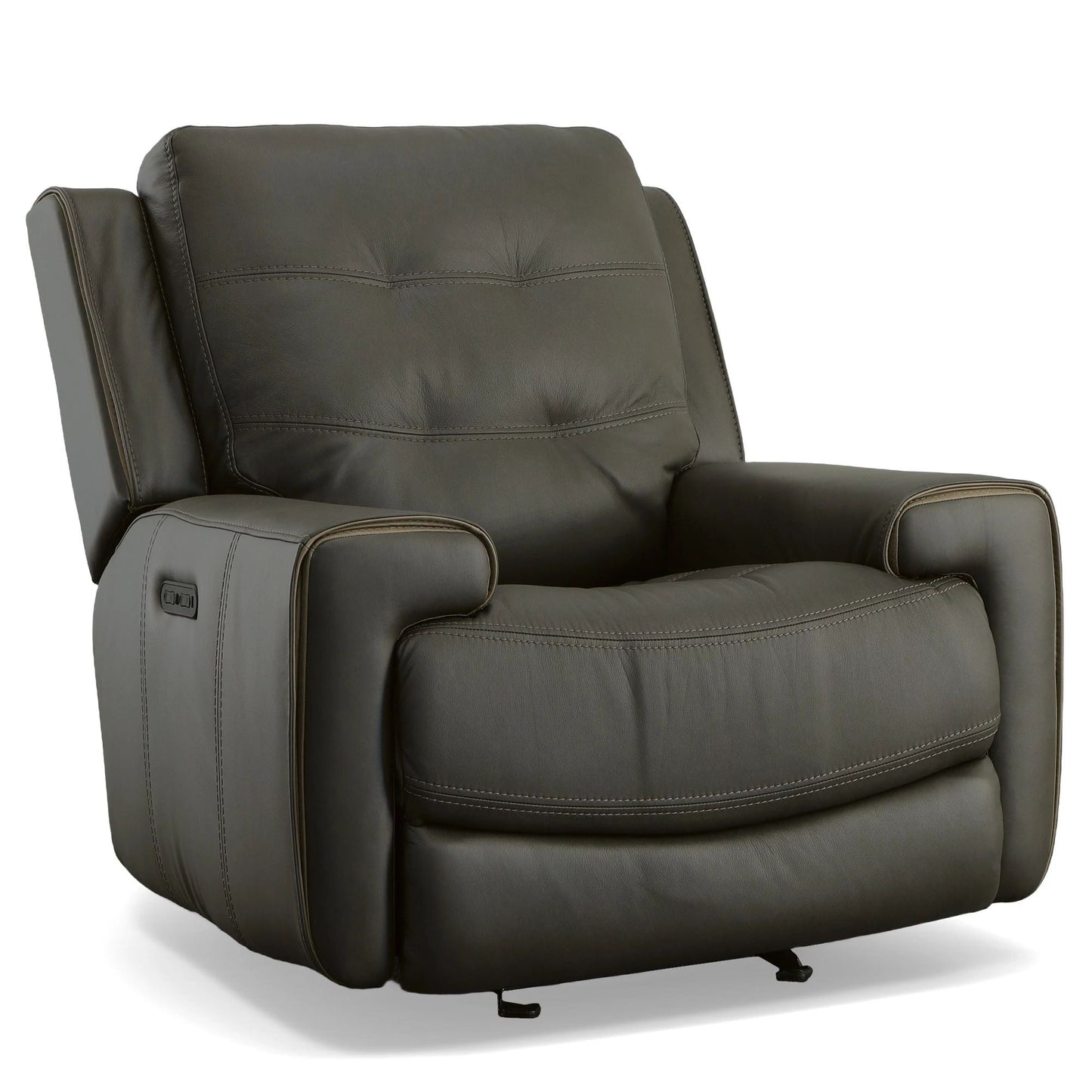 Fauteuil inclinable électrique en cuir Wicklow avec appui-tête électrique par Flexsteel