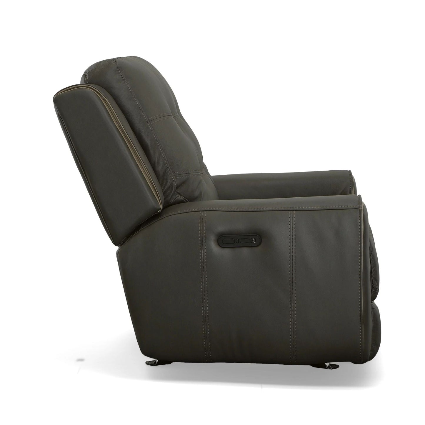 Fauteuil inclinable électrique en cuir Wicklow avec appui-tête électrique par Flexsteel