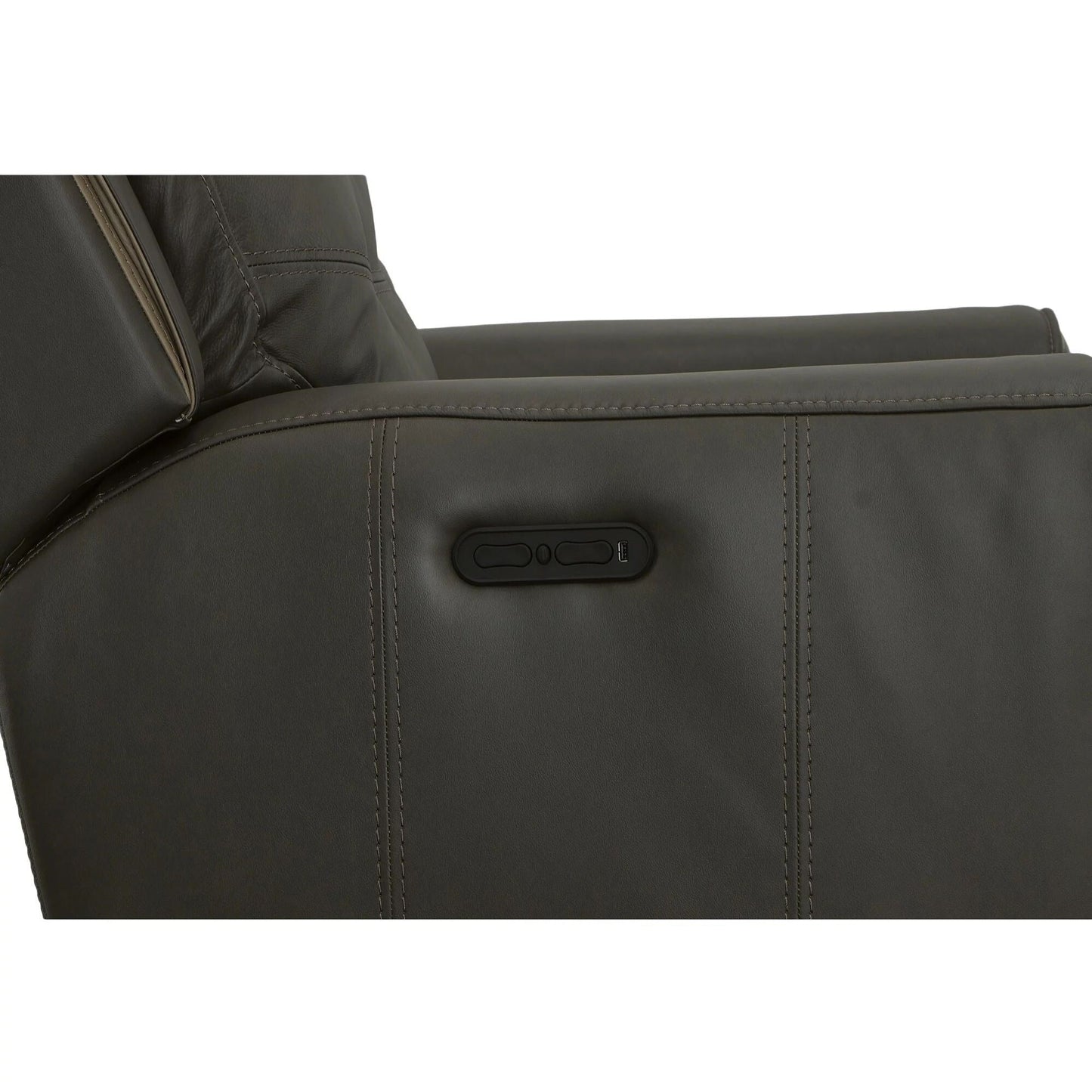 Fauteuil inclinable électrique en cuir Wicklow avec appui-tête électrique par Flexsteel