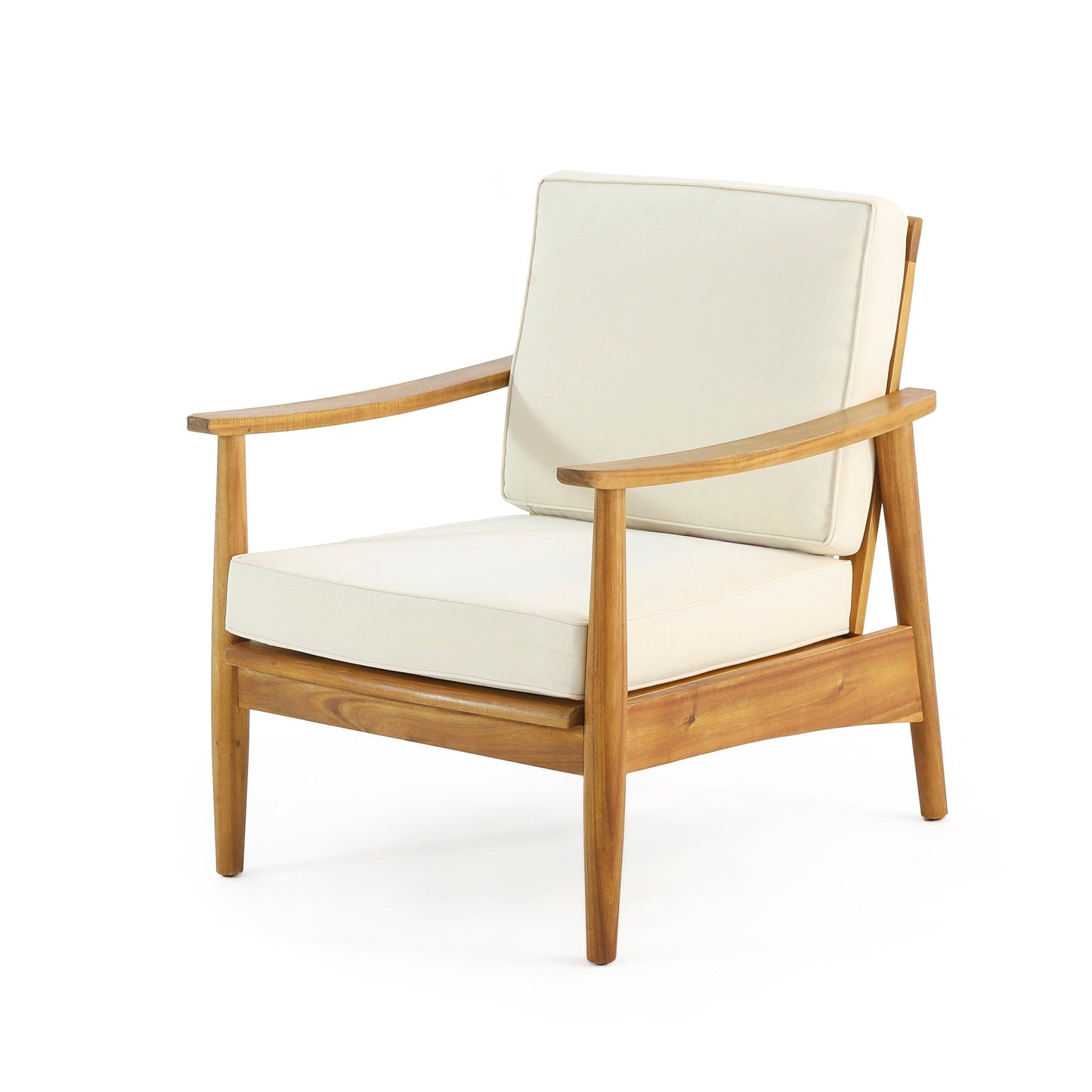 Salon de jardin Willowbrook en bois d'acacia 4 places par Christopher Knight Home