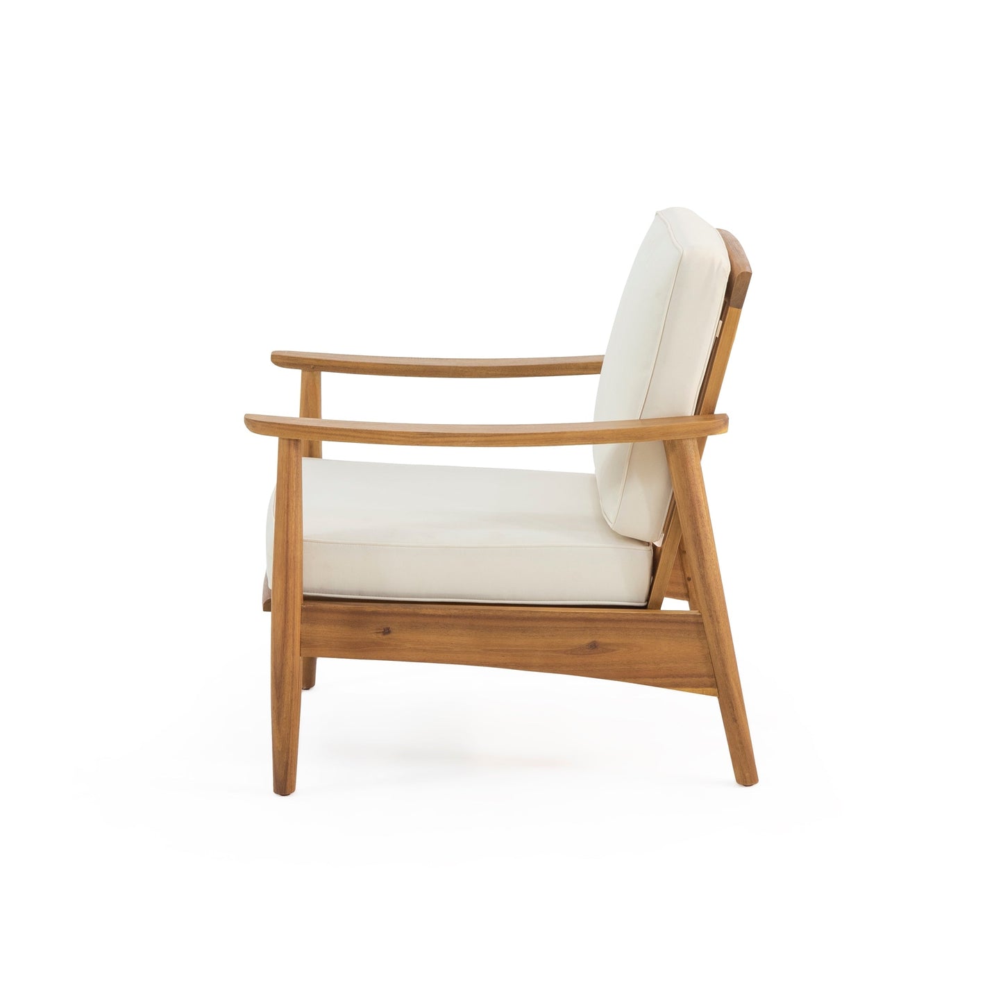 Salon de jardin Willowbrook en bois d'acacia 4 places par Christopher Knight Home