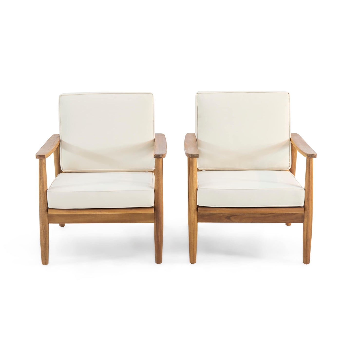 Fauteuil club Willowbrook Wood (lot de 2) par Christopher Knight Home