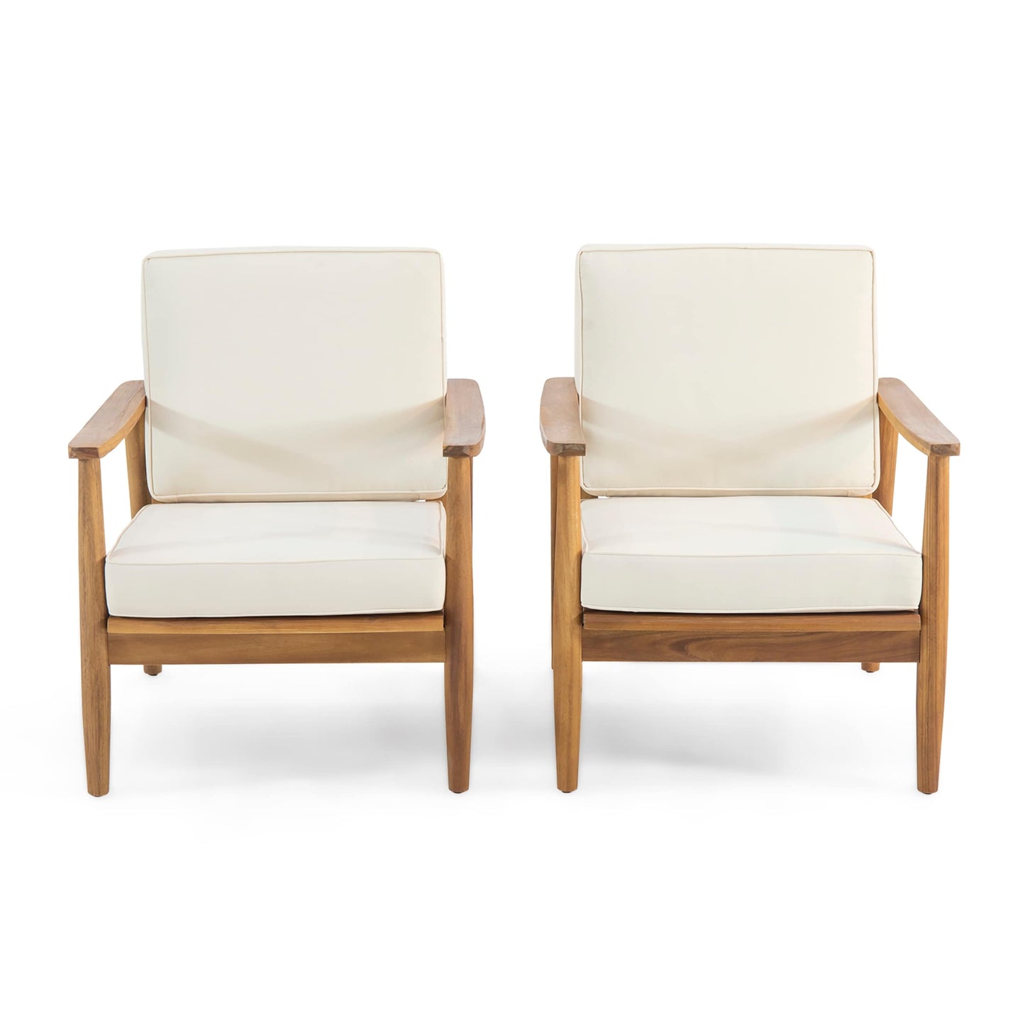 Fauteuil club Willowbrook Wood (lot de 2) par Christopher Knight Home