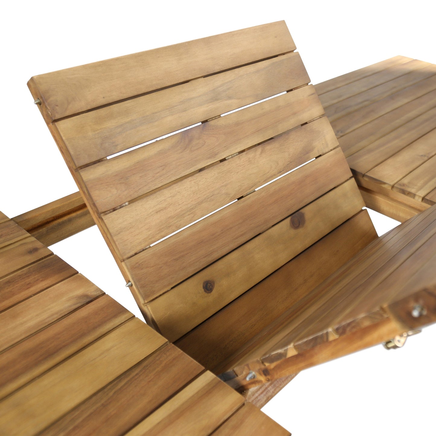 Ensemble de salle à manger rectangulaire extensible en bois Wilson pour l'extérieur par Christopher Knight Home
