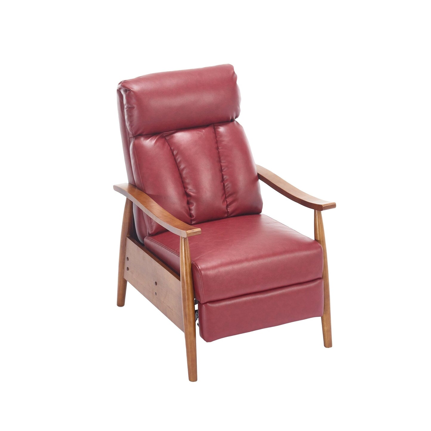 Chaise longue réglable rouge vin 26,38