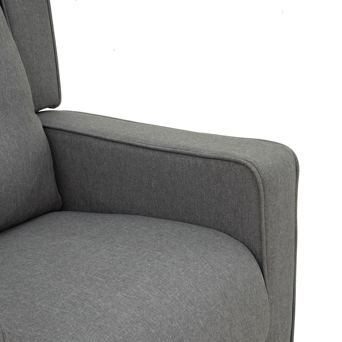 Fauteuil inclinable pivotant à oreilles Fauteuil de cinéma maison Fauteuil capitonné à boutons avec repose-pieds rétractable
