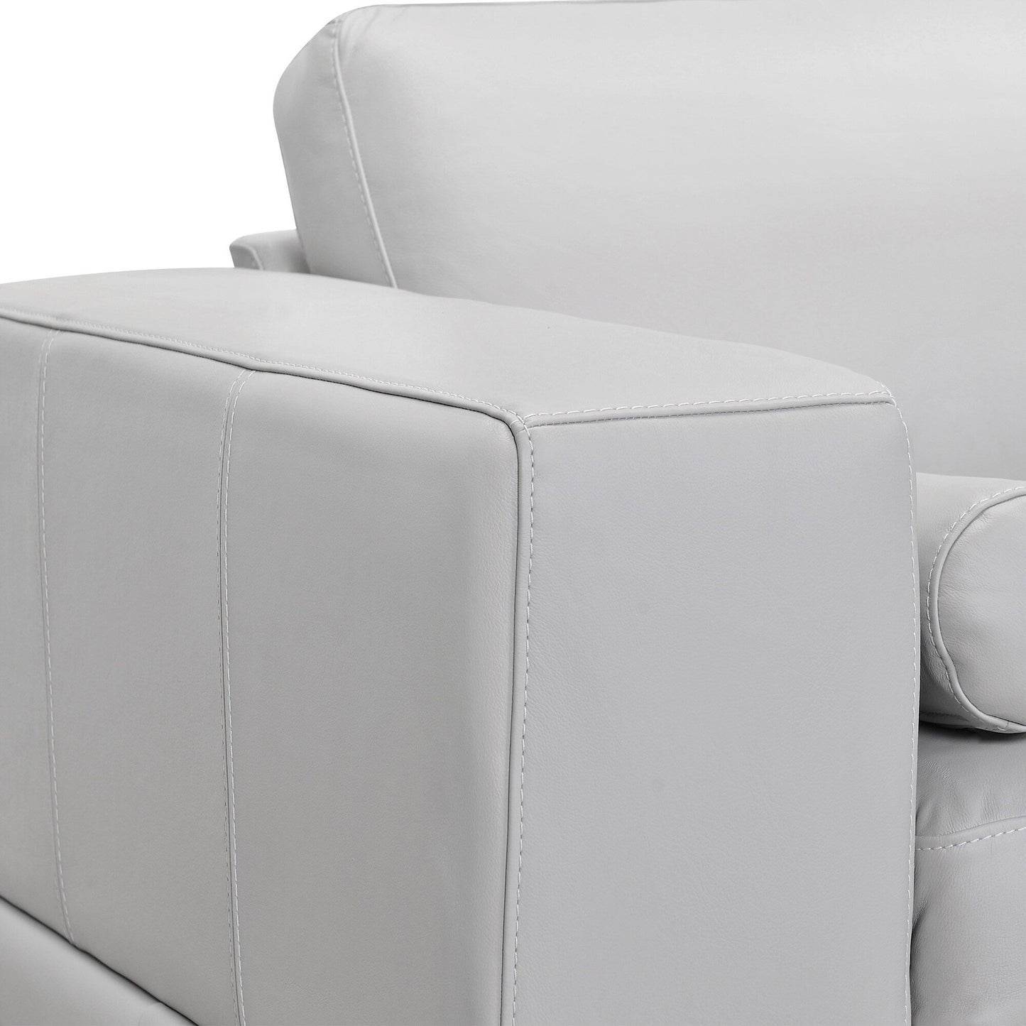 Canapé Wynne Modern en cuir véritable